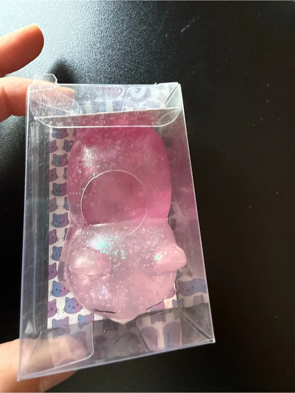 New Two Tones Color Gummiez Kitty Cat Light Pink Shades Glitter Squishy Toy 3+